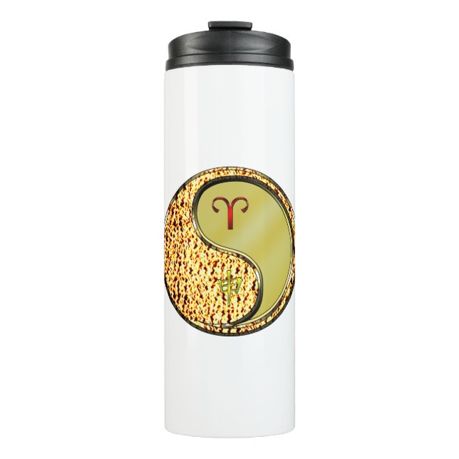 Aries & Metal Monkey Thermal Tumbler (Front)