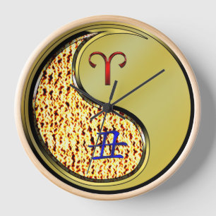 Aries & Metal Ox Clock