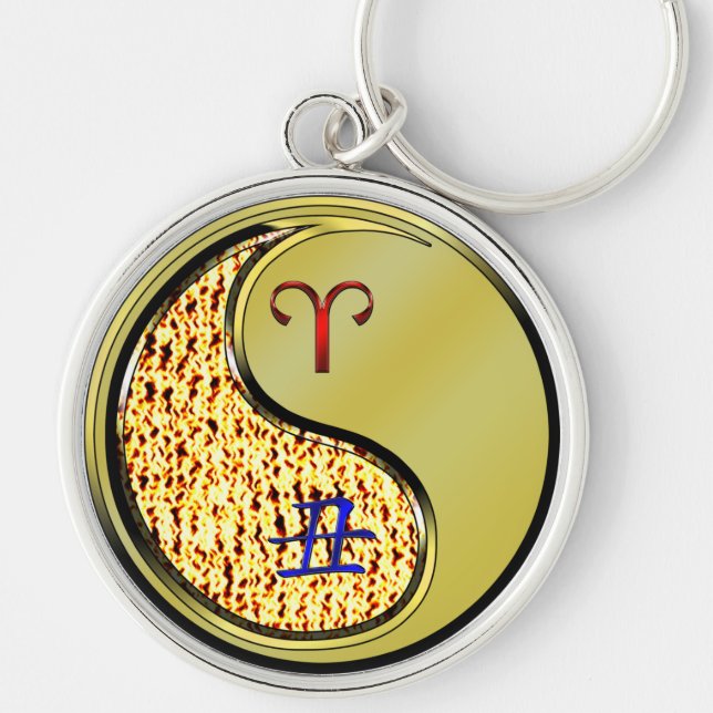 Aries & Metal Ox Key Ring (Front)