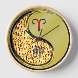 Aries & Metal Rabbit Clock
