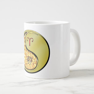 Aries & Metal Rabbit   Large Coffee Mug
