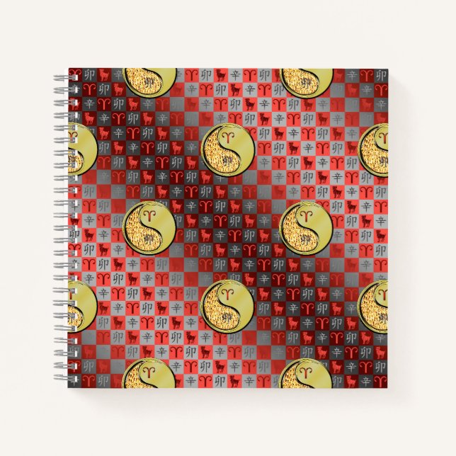 Aries & Metal Rabbit Notebook (Front)