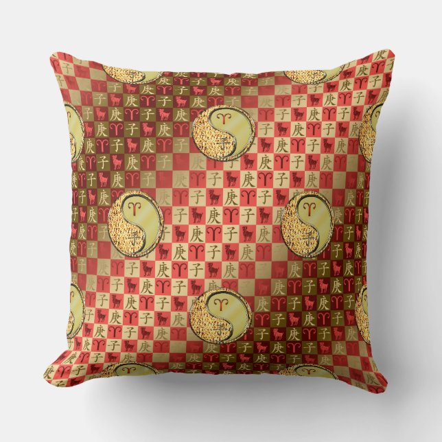 Aries & Metal Rat Cushion (Front)