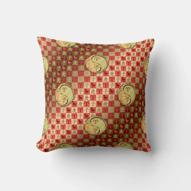 Aries & Metal Rat Cushion (Front)