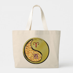 Aries & Metal Rooster Large Tote Bag