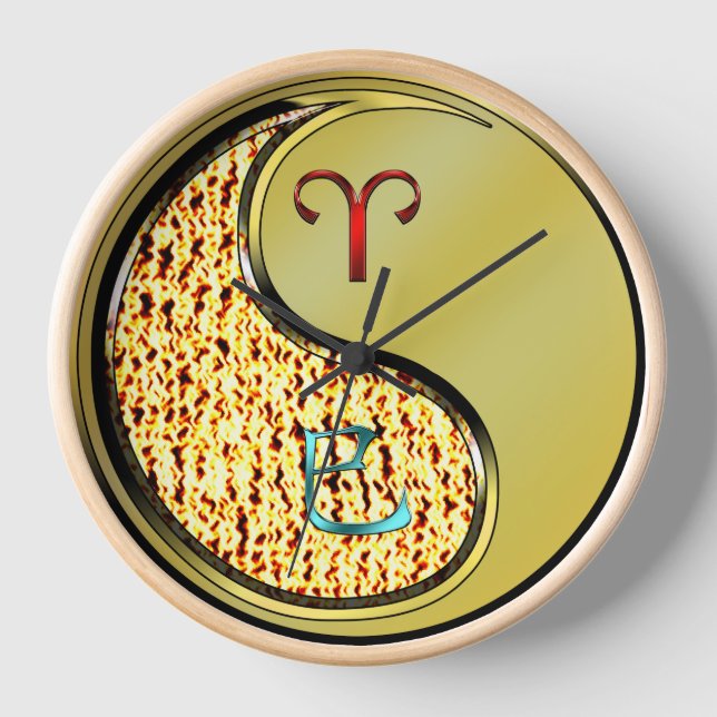Aries & Metal Snake Clock (Front)