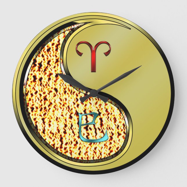 Aries & Metal Snake Large Clock (Front)