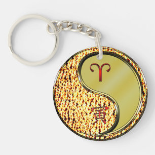 Aries & Metal Tiger  Key Ring