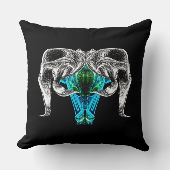 Aries – Minimalist Zodiac Decorative Pillow (Front)