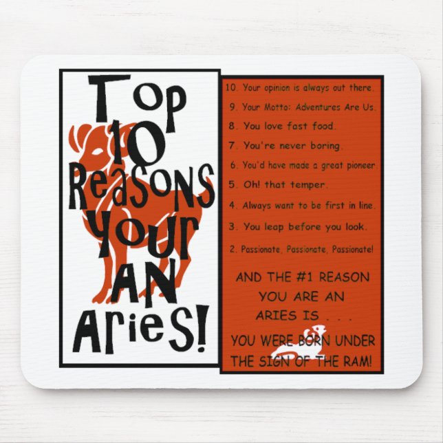 Aries Mouse Mat (Front)