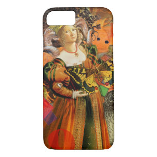 Aries Orange Woman Gothic Illustration iPhone 8/7 Case