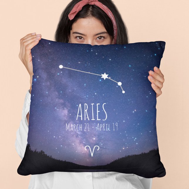 Aries | Personalised Zodiac Constellation Cushion (Creator Uploaded)