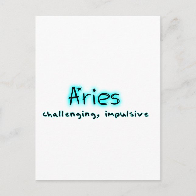 Aries Postcard (Front)