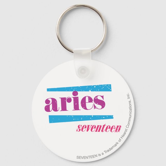 Aries Purple Key Ring (Front)