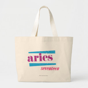 Aries Purple Large Tote Bag