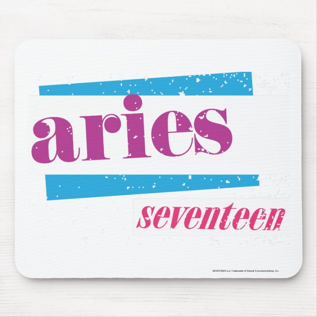 Aries Purple Mouse Mat (Front)