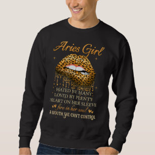 Aries Queen Afro Girl Zodiac Signs Birthday 1 Sweatshirt