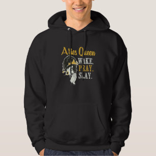 Aries Queen  Astrologer Astrology Zodiac Sign Horo Hoodie