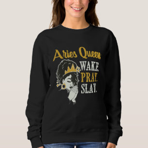 Aries Queen Astrologer Astrology Zodiac Sign Horo Sweatshirt