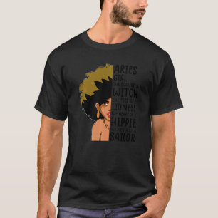 Aries Queen For Women Astrology Zodiac Aries Girl T-Shirt