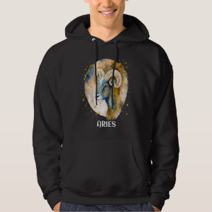 Aries Ram Astrological Zodiac Fire Sign Ruled By M Hoodie
