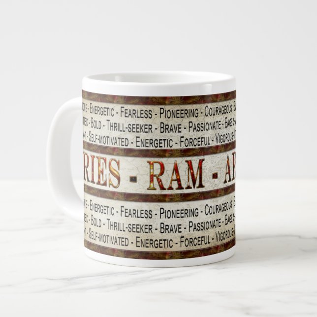 ARIES - RAM - COFFEE/SOUP JUMBO MUG - DESCRIPTIVE (Front Left)