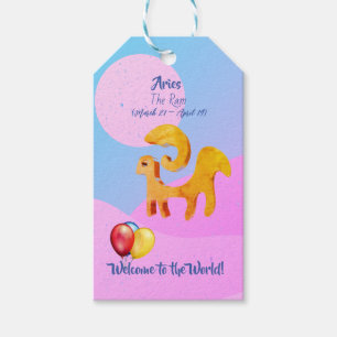 Aries Ram 'New Baby' Gift Tags