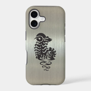 Aries Ram Silhouette with Metallic Effect