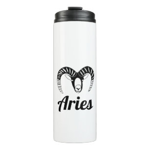 Aries Ram Symbol Astrological Sign Thermal Tumbler