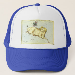 Aries Ram, Vintage Constellation, Urania's Mirror Trucker Hat
