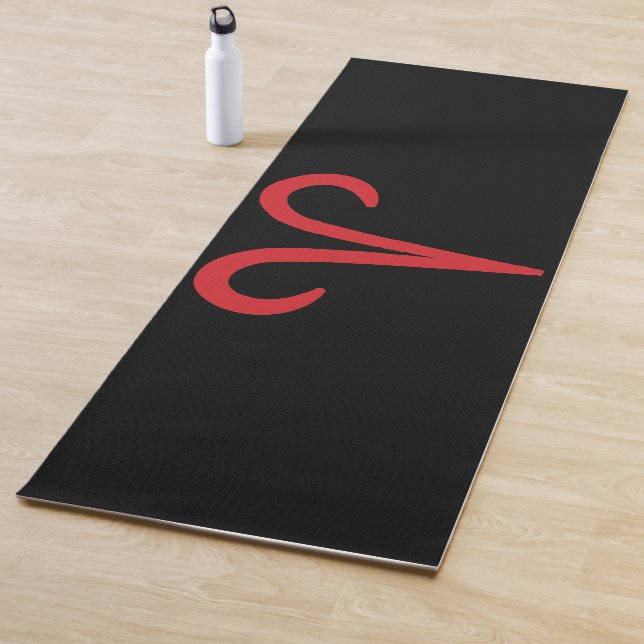 ARIES Red Astrology Zodiac March April Birthday Yoga Mat (In Situ)