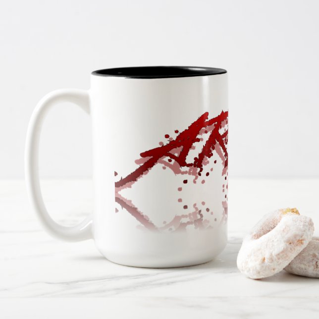 Aries Reflection Two-Tone Coffee Mug (With Donut)