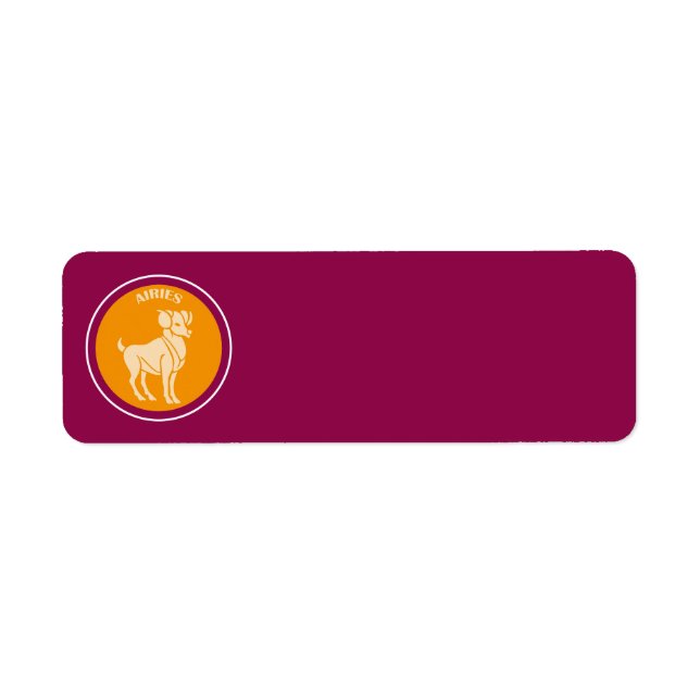 Aries Return Address Label (Front)