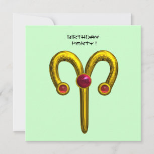 ARIES RUBY ,  bright yellow pink violet red Announcement