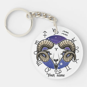 Aries & Sagittarius Custom Keychain