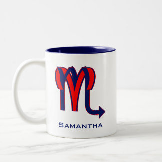 Aries & Scorpio Two-Tone Coffee Mug