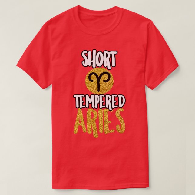 Aries Short Tempered T-Shirt (Design Front)