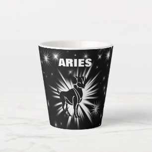 Aries sign latte mug