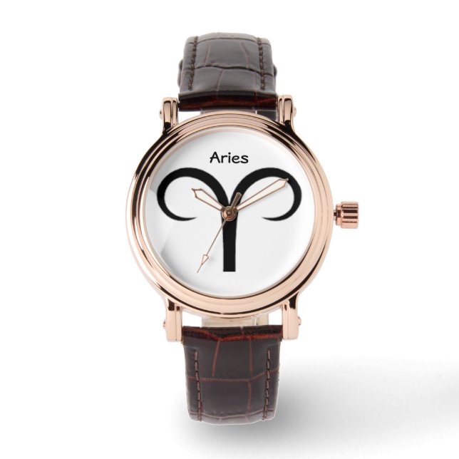Aries Sign of the Zodiac Watches. Watch (Front)
