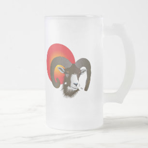 Aries - sign Tasse Frosted Glass Beer Mug