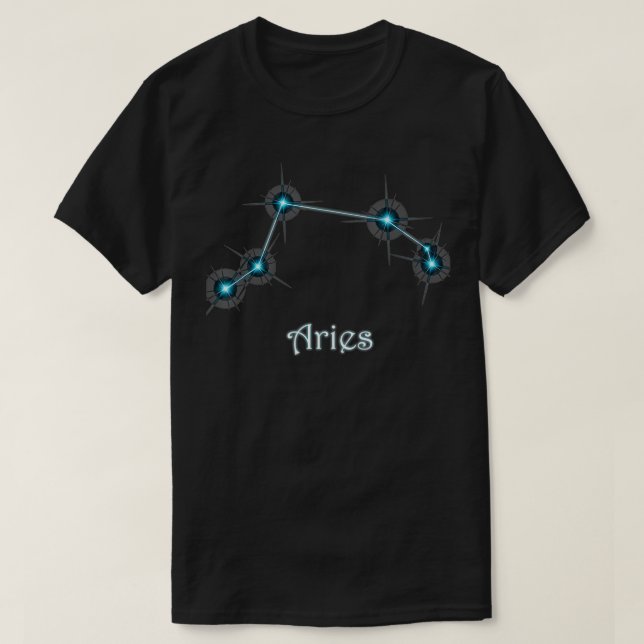 Aries Sign Zodiac Stars Constellation Horoscope Bi T-Shirt (Design Front)