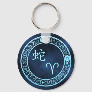 Aries/Snake Key Ring