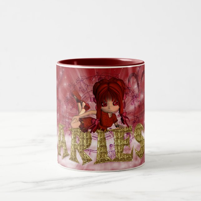 Aries Star Sign Birthday Mug (Center)
