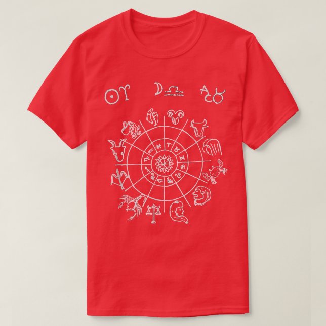 Aries Sun Libra Moon Taurus Rising Astrology  T-Shirt (Design Front)