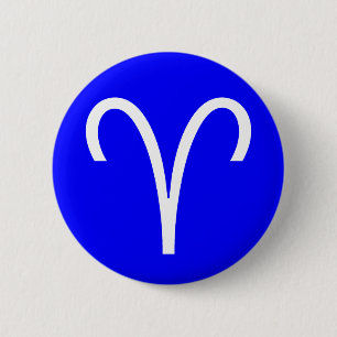 Aries Symbol 6 Cm Round Badge