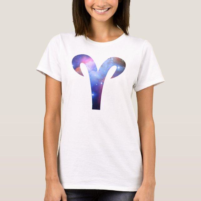 Aries Symbol Flowy Circle Top (Front)