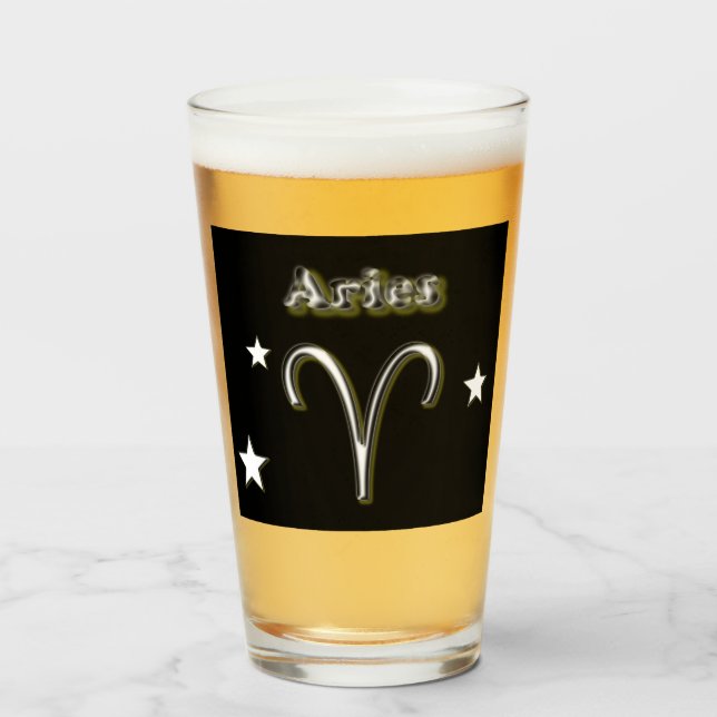 Aries symbol      glass (Front Filled)