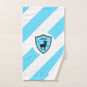 Aries symbol hand towel