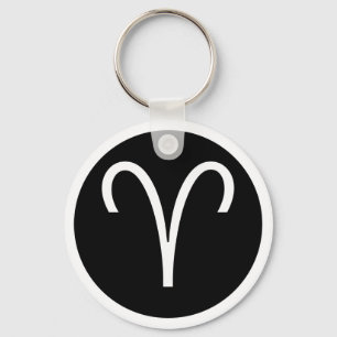Aries Symbol Key Ring