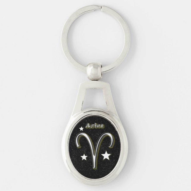 Aries symbol key ring (Front)